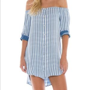 Cloth & Stone off the shoulder dress